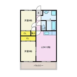 新前橋駅 徒歩27分 2階の物件間取画像